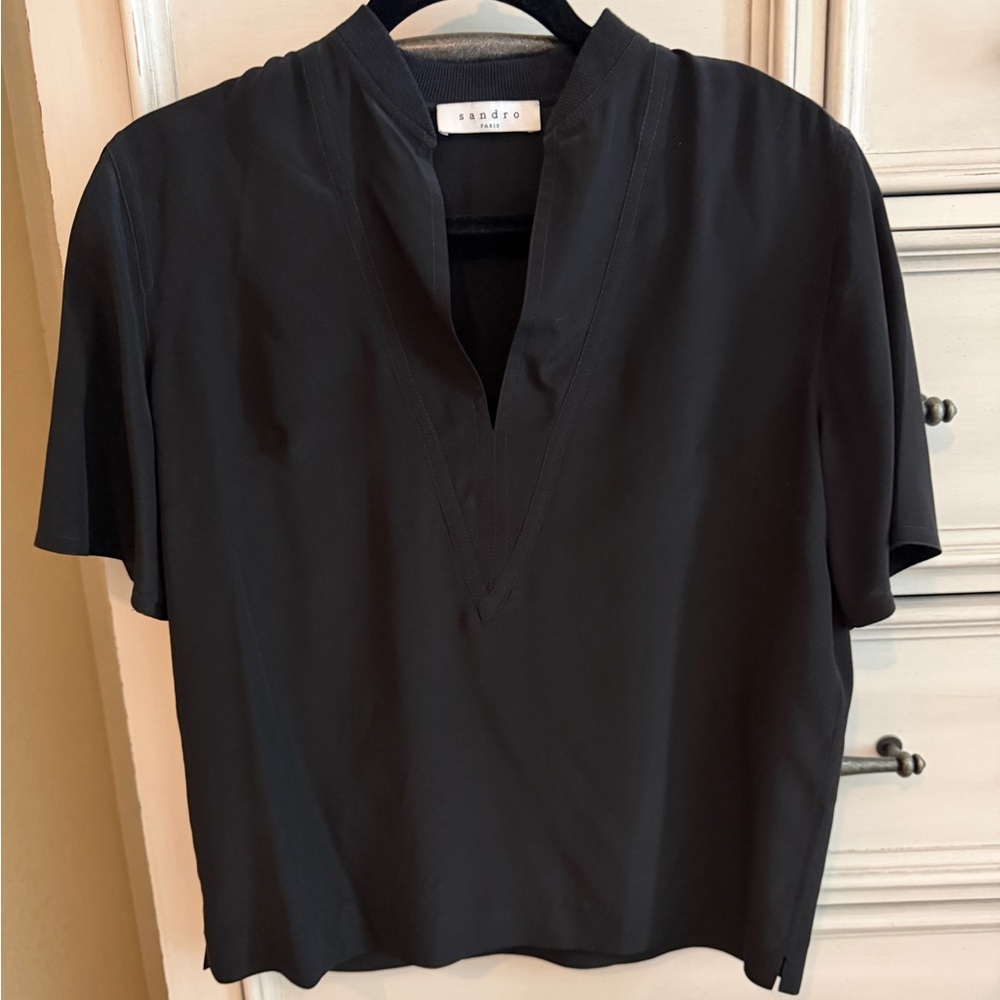Sandro silk top